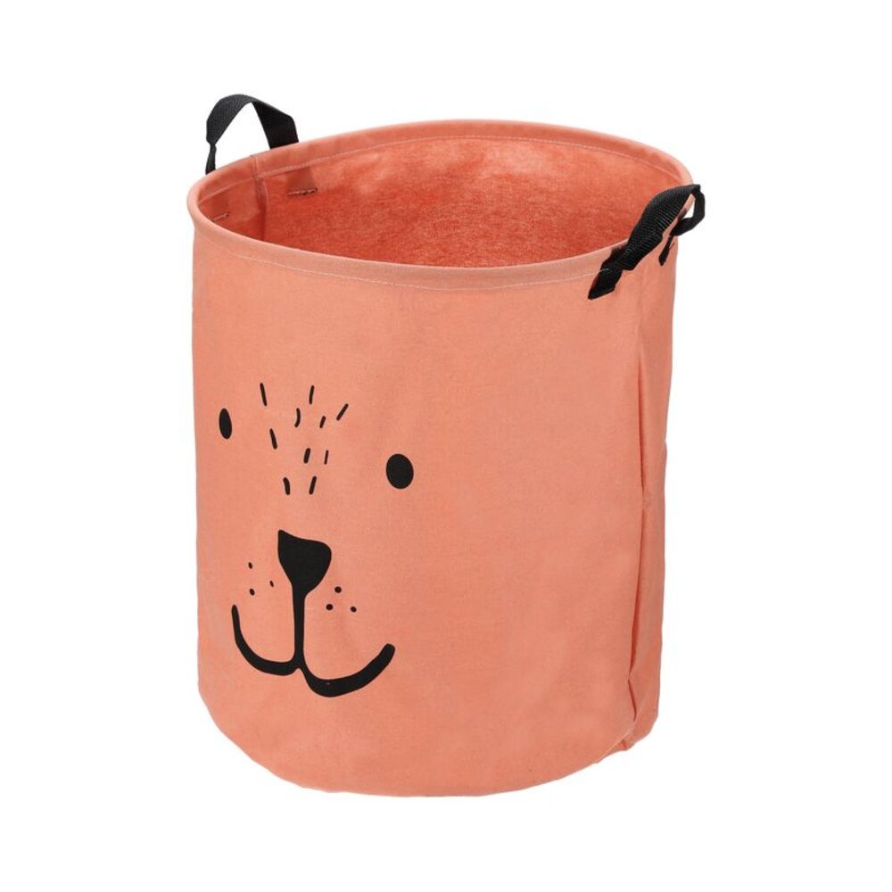 1 Pc 60L Foldable Cylindrical Laundry Basket for Laundry Room Orange